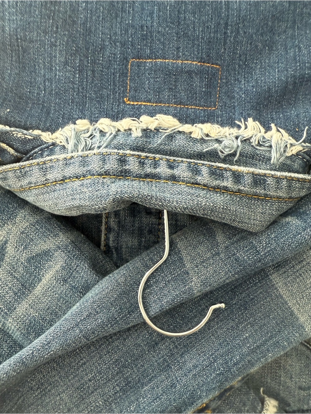 Rare Y2K True Religion Distressed Cropped Denim Jacket XS - Picture 9 of 13